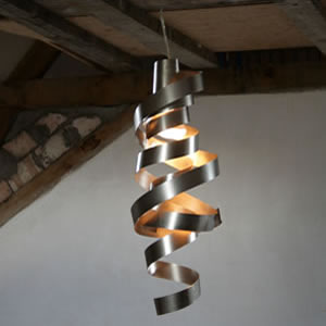 Design stainless steel pendant light and decorative ceiling hanging fixture.